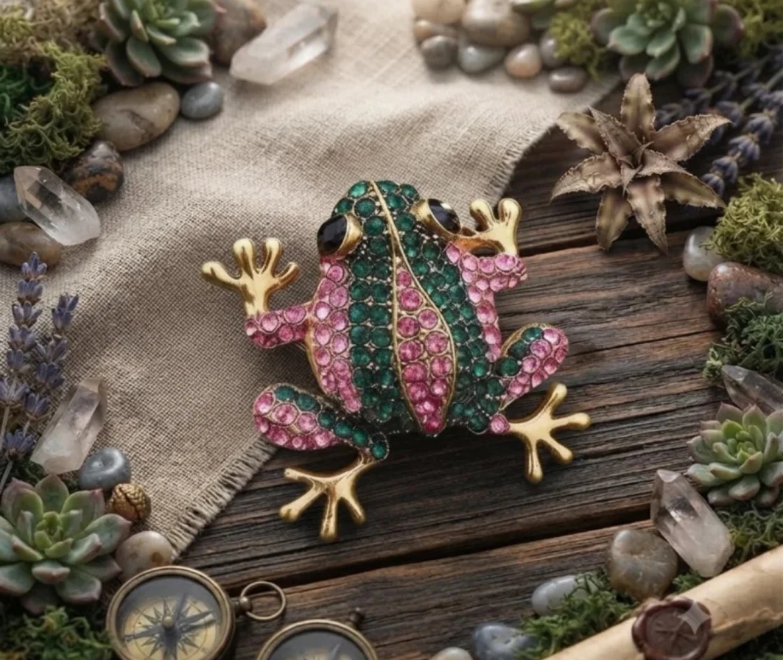 Broche de rã – photo 2